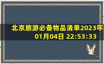 北京旅游必备物品清单2023年01月04日 22:53:33